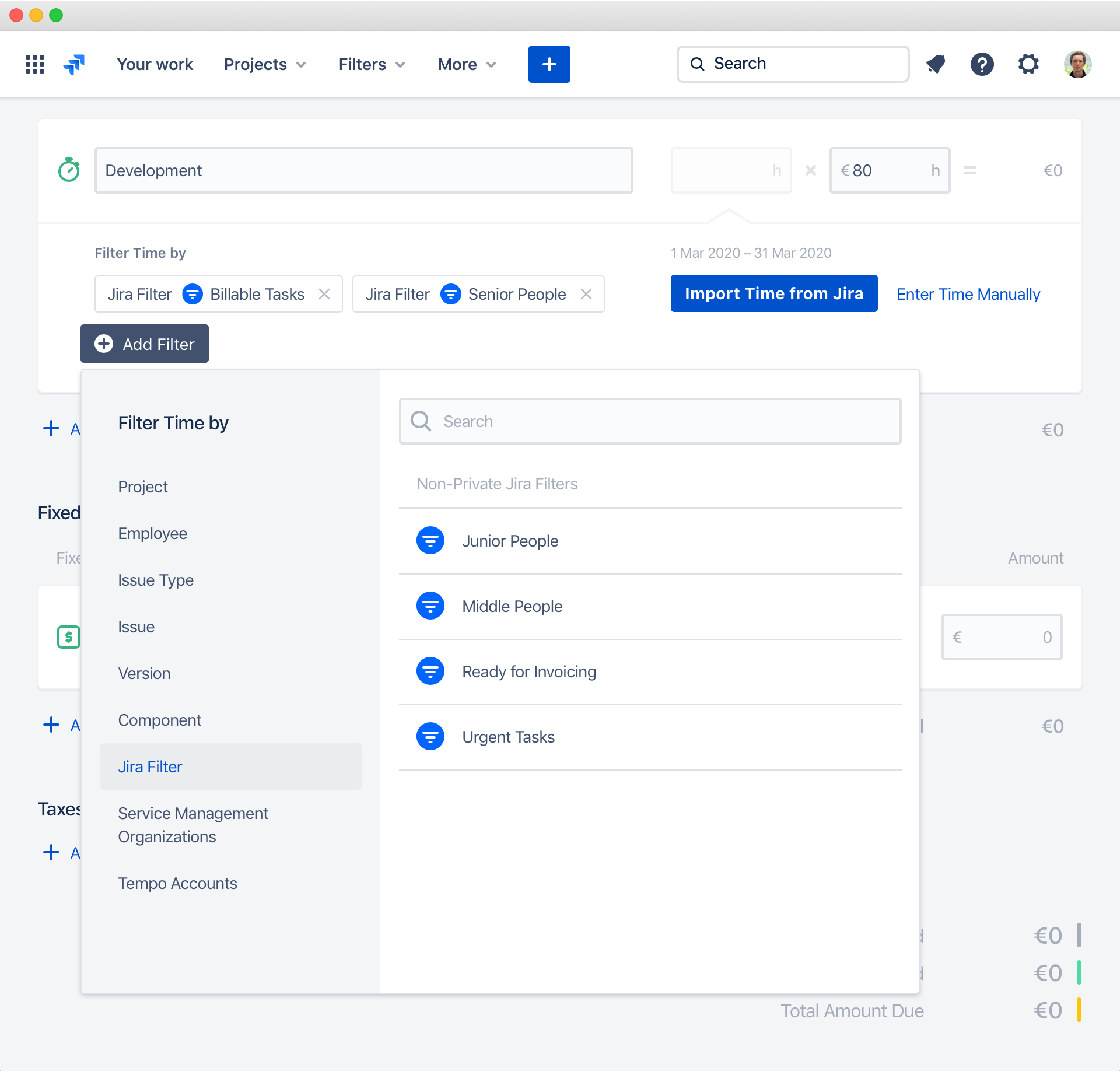 Filter Time By Jira Filter And Jql Clerk Invoices And Reports For Jira